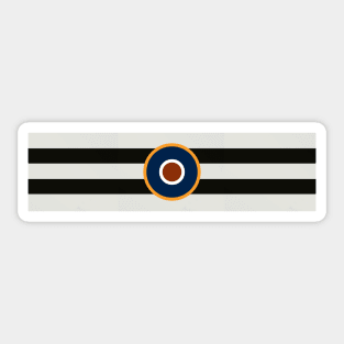 D-Day Stripes with RAF Roundel (Horizontal) Sticker